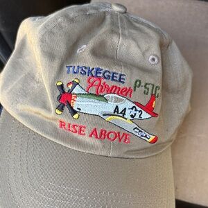 Port Authority Tan Embroidered Hat Tuskegee Airmen